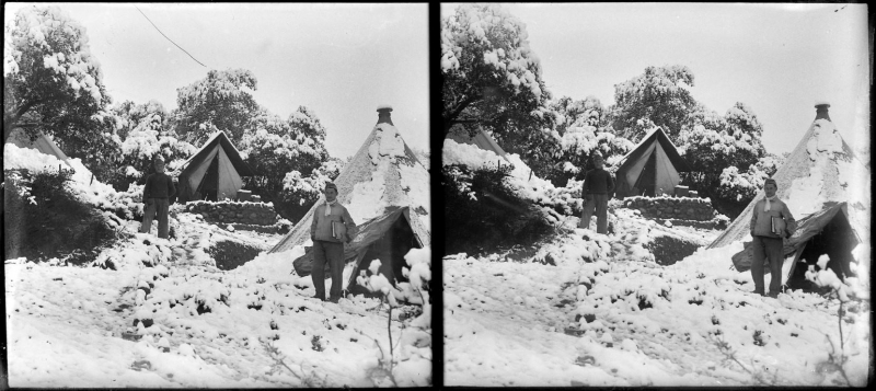 Figure 61. sans titre, série « Vue de mon camp en été et en hiver sous la neige », boîte « Rif »