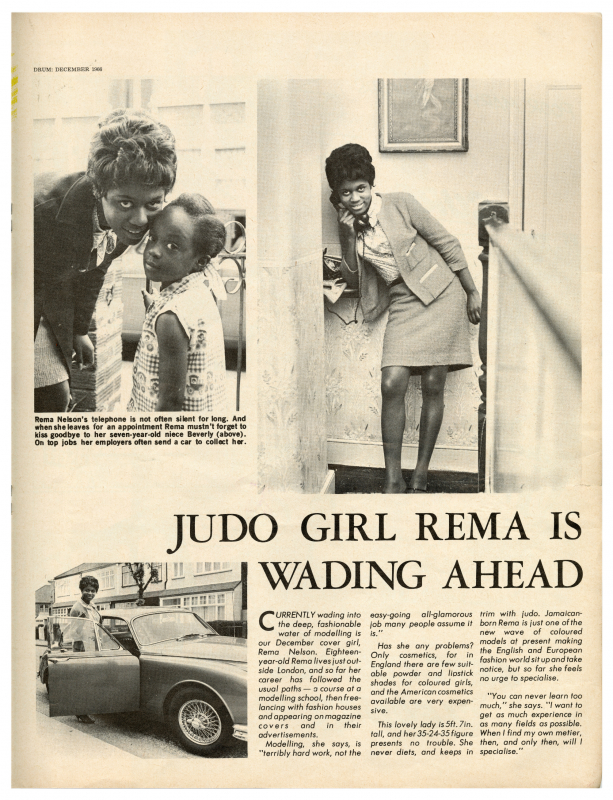 Fig. 10. “Judo Girl Rema is Wading Ahead,” Drum (Nigeria edition, December 1960). 