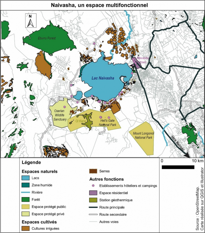 Figure 4 : Carte d’occupation des sols à Naivasha en 2020 
