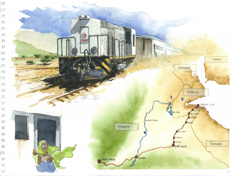 Figure 2 : « Stupéfiantes », planche 5 : contrebandière à bord des trains 