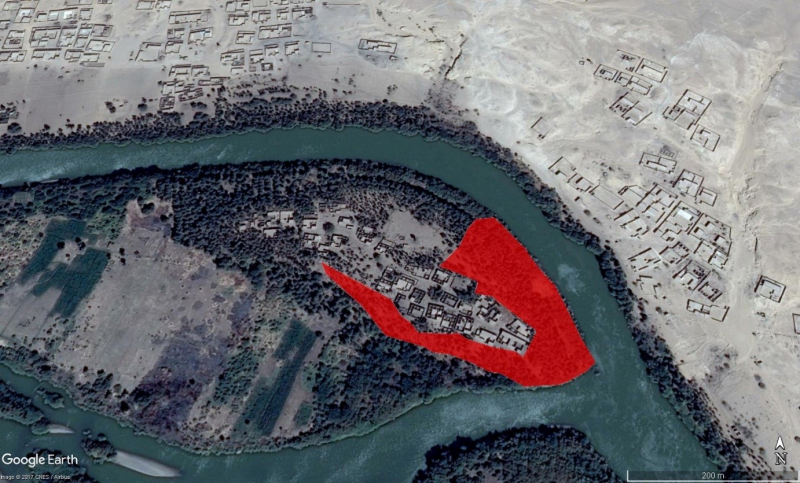 Image 8. Area affected by date palm fire on Difoinarti, measuring 31,000 square metres (about 7 feddan) 